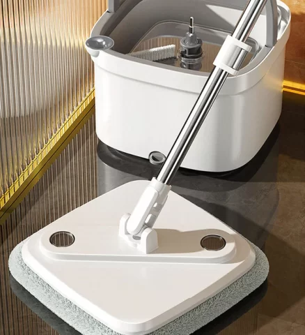 Joybos® Easy Washing Square Spin Mop & Bucket System With 4 Refills-US ONLY - Image 8