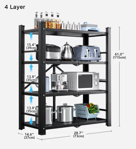 Joybos® 5-Tier Kitchen Unit Heavy Duty Metal Storage Shelves F88 9