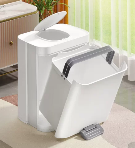 Joybos® 4.2 Gal Step Trash Can with Small Lid and Hand Free Foot Pedal 7