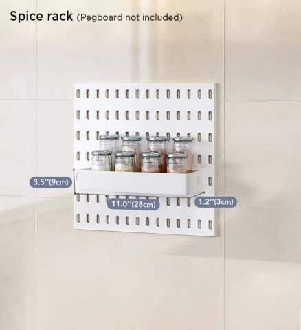 Joybos® Nailless Pegboard Organizer with Multiple Hanging Accessories F47 11