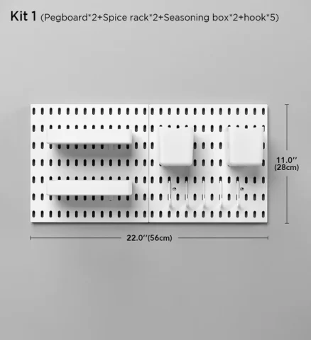 Joybos® Nailless Pegboard Organizer with Multiple Hanging Accessories F47 14