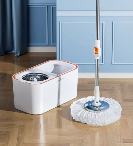 Joybos® 360 Spinning Mop Bucket Floor Cleaning System with 6 Refills 4