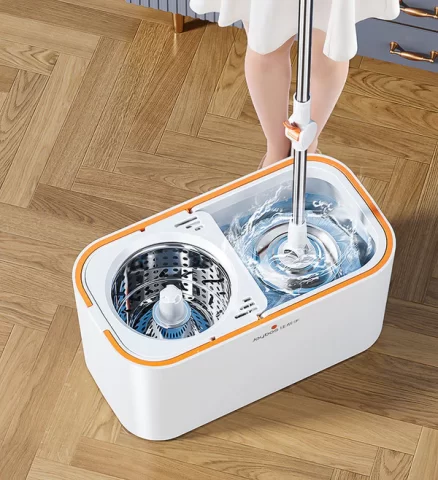 Joybos® 360 Spinning Mop Bucket Floor Cleaning System with 6 Refills 6