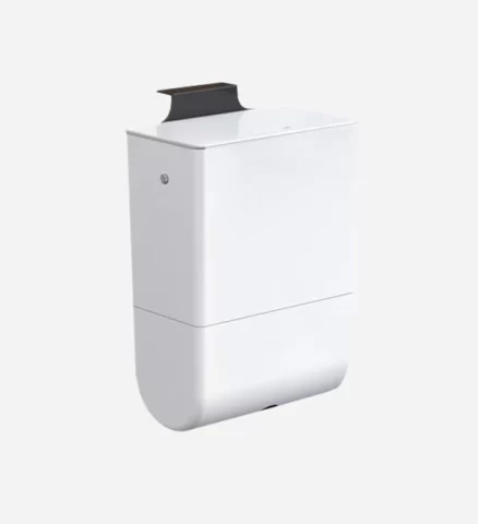 Joybos® Wall-Mounted Counter Trash Can With Tissue Box T22 - White 4