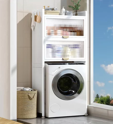 Joybos® 3-Layer Metal Storage Cabinet for Bathroom Laundry 8