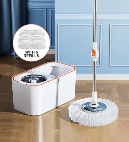 Joybos® 360 Spinning Mop Bucket Floor Cleaning System with 6 Refills 13