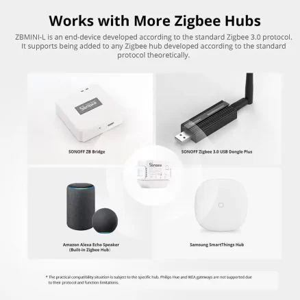 SONOFF ZBMINI-L Zigbee 3.0 Smart Switch – No Neutral Wire Required 8