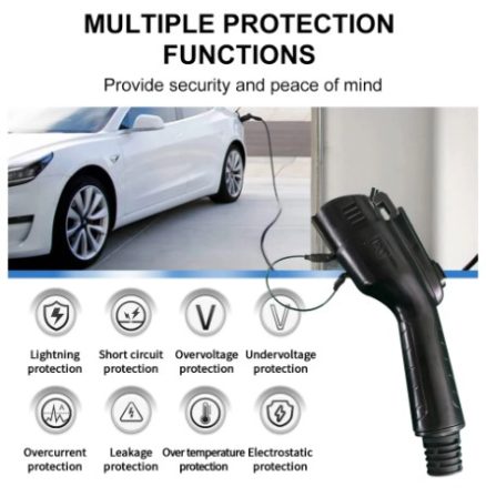 Electric Car Charger Type 2 32A 16A Charger Type 1 EV Charger Portable Electric Vehicle Charging Cable GBT for Tesla BYD 2