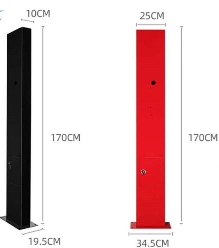 Electric Vehicle Changing Station Column Model EV-Pile-01 4