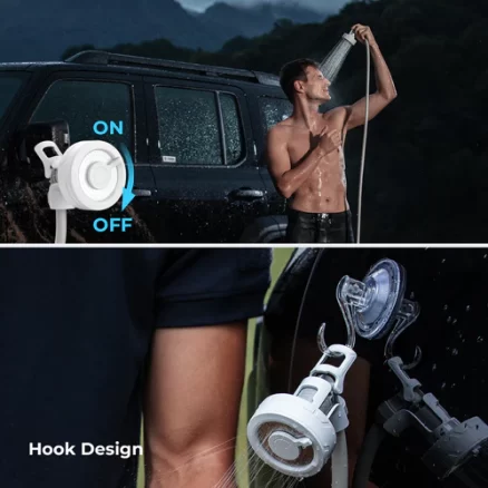 Ultralight Rechargeable Instant Outdoor Shower Pump 8