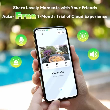 App Remote View Smart Ai Identify Bird Motion Detection 1.8L Birds Feeder Camera Wifi Outdoor Ip65 Night Vision Gift For Friend 7