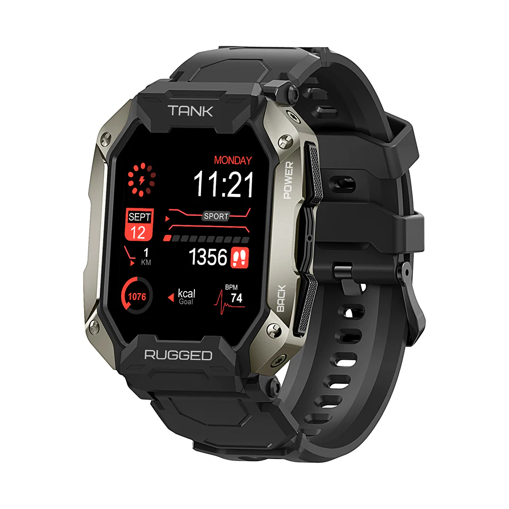 KOSPET TANK M1 PRO Smartwatch | IP69K Waterproof | Bluetooth Calling & Bluetooth Music Playback | 1.72inch Display | 50 Days Standby Time | 24 Sports Modes | Health Monitoring