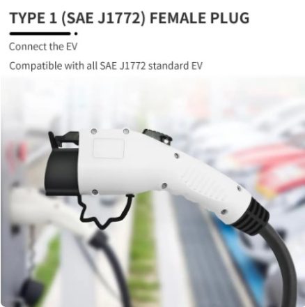 Type2 To Type1 Cable Electric Vehicle Charger Adapter 16A 32A Charging Cable Portable Electric Vehicle Charger Plug 3