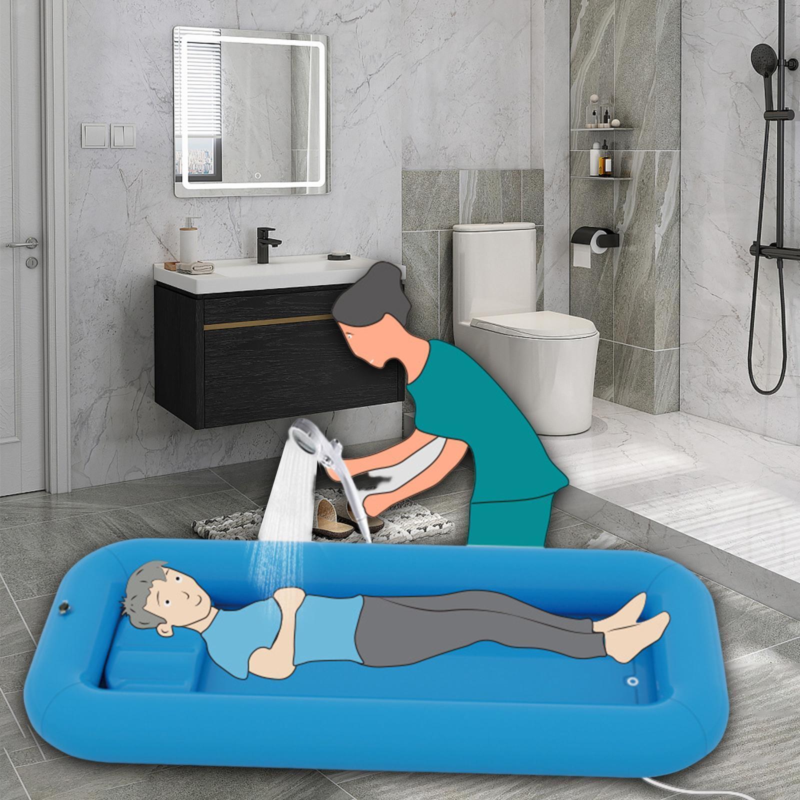 Adults Inflatable Bathtub Foldable Bath Tub Bath Kit With Pillow Bath Basin For Better Bathing Experience Bath In Bed