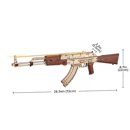 AK-47 ROKR Assault Rifle Gun Toy 3D Wooden Puzzle LQ901 - Image 2