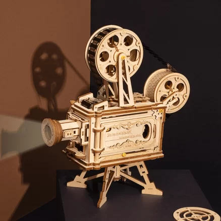 Wooden Vitascope 3D Puzzle Vintage Film Projector LK601 4