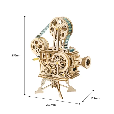 Wooden Vitascope 3D Puzzle Vintage Film Projector LK601 5