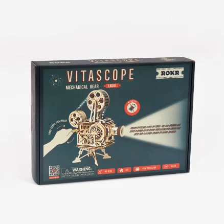 Wooden Vitascope 3D Puzzle Vintage Film Projector LK601 2