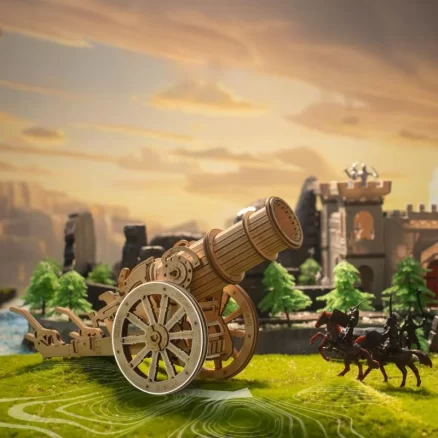 Wooden Wheeled Siege Artillery KW801 5