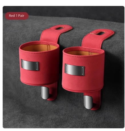 Car Hook Storage Box Seat Back Milk Bottle Beverage Cup Holder Suede Rear Storage Car Storage Box Hook 4