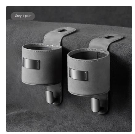 Car Hook Storage Box Seat Back Milk Bottle Beverage Cup Holder Suede Rear Storage Car Storage Box Hook 5