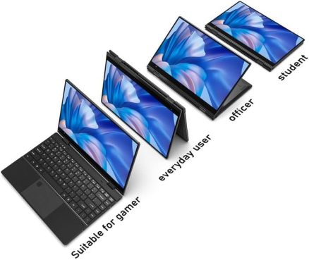 FUNYET Touchscreen Laptop Computer | 14 Inch 2 in 1 Gaming Laptop | Intel Core i7-1265U | 16GB RAM 512GB SSD | 1920 x 1080 | Fingerprint Unlock | Backlit Keyboard | Wi-Fi 6 | BT5.2 | Windows 11 Pro 2