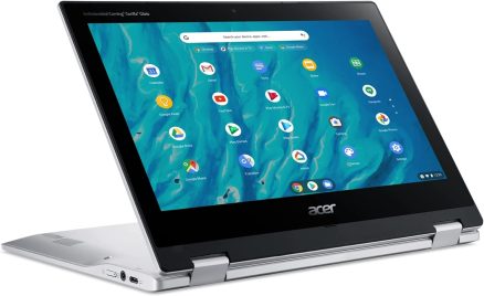 Acer Spin 311 3H 11.6'' 2-in-1 Touchscreen Chromebook (8-Core MediaTek MT8183C, 64GB eMMC, 4GB RAM, Stylus) Flip Convertible Laptop, 15-Hr Battery Life, IST Pen, Webcam, Chrome OS, Pure Silver 3