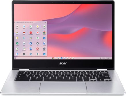 Acer Chromebook Spin 314 | Intel Pentium Silver N6000 | 14" HD Corning Gorilla Glass Touch Display | 4GB LPDDR4X | 128GB eMMC | Intel Wi-Fi 6 AX201 | Chrome OS | CP314-1H-P9G7 9