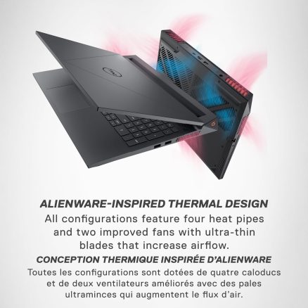 Dell G15 5535 Gaming Laptop - 15.6-inch FHD (1920x1080) 165Hz 3ms Display, AMD Ryzen 7-7840HS Processor, 16 GB DDR5 RAM, 512 GB SSD, NVIDIA GeForce RTX 4060, Windows 11 Home - Dark Shadow Gray 2