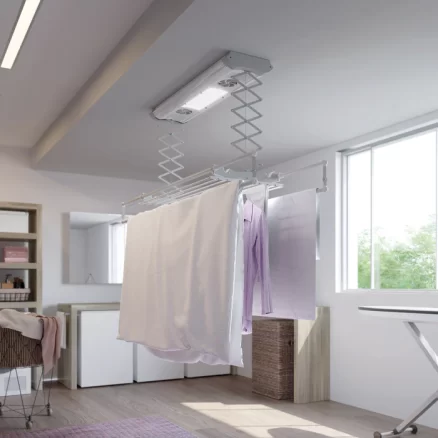 Foxydry Air: Remote Controlled, Adjustable Ceiling Electric Drying Rack 12