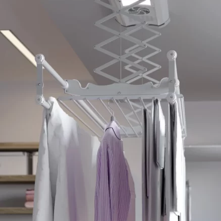Foxydry Air: Remote Controlled, Adjustable Ceiling Electric Drying Rack 11