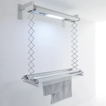 Foxydry Air Wall-Mounted Electric Drying Rack: Space-Saving, Remote-Controlled, Energy-Efficient 2