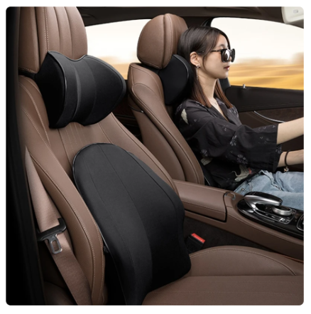 Car Seat Head Neck Rest Massage Auto Pillow Space Memory Neck Headrest Car Vehicular Pillow Seat Headrest Accessories - Image 2