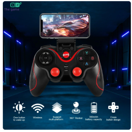 GAMINJA Wireless Bluetooth Gamepad PC Game Controller Gaming Joystick For Android Mobile Phone TV Box Playstation 3 Tablet PC 3