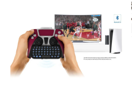 2024 Gaming Wireless 3.0 Keyboard 3.5mm Controller for PS5 PlayStation 5 DualSense Gamepad Mini Keypad Built-in Speaker 1