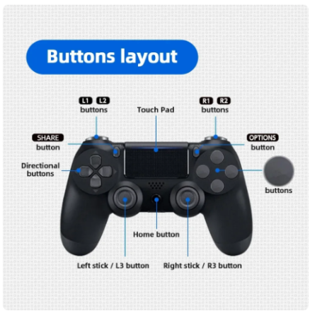 Controller for PS4 Slim Pro Joystick Gamepad Dual Vibration Wireless Bluetooth Joypad For PlayStation 4 Joypad PC/IOS/Android - Image 4