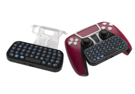 2024 Gaming Wireless 3.0 Keyboard 3.5mm Controller for PS5 PlayStation 5 DualSense Gamepad Mini Keypad Built-in Speaker 4