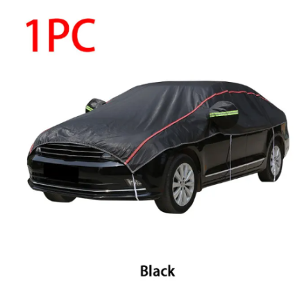 Universal Half Car Cover Waterproof Outdoor Cover Oxford Sun Rain Uv Protection Dustproof Snowproof Car Body Cover for SUV Sedan 5