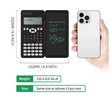 Writing Tablet Drawing Board Graffiti Sketchpad 6.5inch Lcd Handwriting Blackboard magic drawing board and Scientific Calculator 4