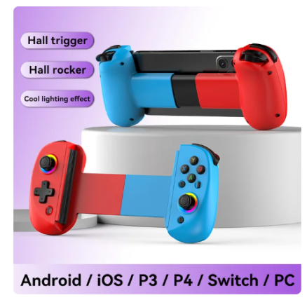 Hot Sale D8 Telescopic Gaming Controller Streaming Gamepad for Tablet Android iOS PS3 PS4 Switch PC Joystick with Hall Trigger 6