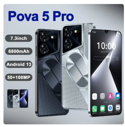 Original Pova 5 Pro Smartphone Global Version Dimensity 9300 16G+1TB 6800mAh 50+108MP 4G/5G Cellphone Android Mobile Phone NFC 6