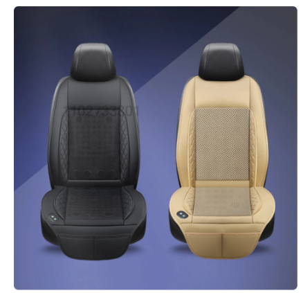 DC 12V Cooling Car Seat Cushion Summer Cool Blowing With Massage Seat Covers Ventilation Automatic Switch Seat Car Accessories 1