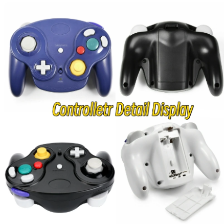 5 Colors Wireless Gamepad Controller for NGC game console with 2.4G Adapter Gamepads Joystick for GameCube Video Game Console 8