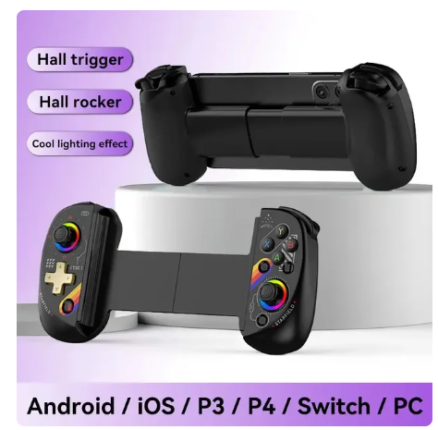 Hot Sale D8 Telescopic Gaming Controller Streaming Gamepad for Tablet Android iOS PS3 PS4 Switch PC Joystick with Hall Trigger 8