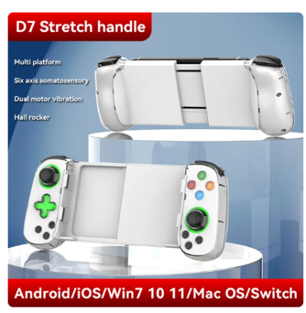 Hot Sale D8 Telescopic Gaming Controller Streaming Gamepad for Tablet Android iOS PS3 PS4 Switch PC Joystick with Hall Trigger 10