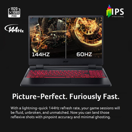 Acer Nitro 5 AN515-58-525P Gaming Laptop | Intel Core I5-12500H | RTX 3050 3