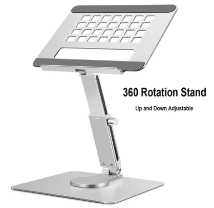 Aluminum Tablet Stand Desk Riser 360° Rotation Multi-Angle Height Adjustable Foldable Holder Dock For Xiaomi iPad Tablet Laptop 2