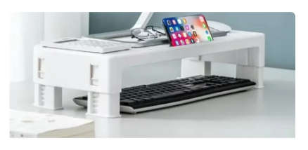 Monitor Stand Riser Computer Stand Desk Organizer Extender Heightened Shelf For Laptop PC Keyboard Printer PS4 2