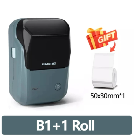 Mini Label Thermal Printer Niimbot B1 Portable Self-Adhesive Printer For Stickers Round Labels Rolls UV Tag Bluetooth Printer 2