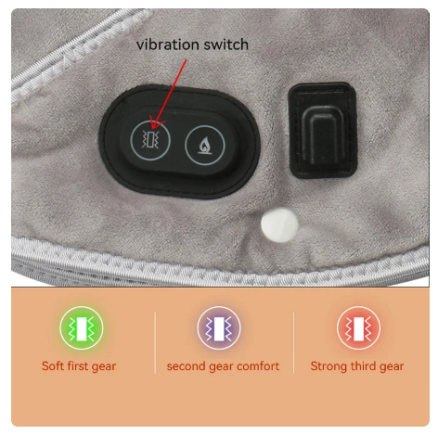 Electric Heating shoulder Neck Pad Massager USB Cervical Brace Wrap Thermal Compress Relieve Pain Fatigue Warm Back Brace Tool 2